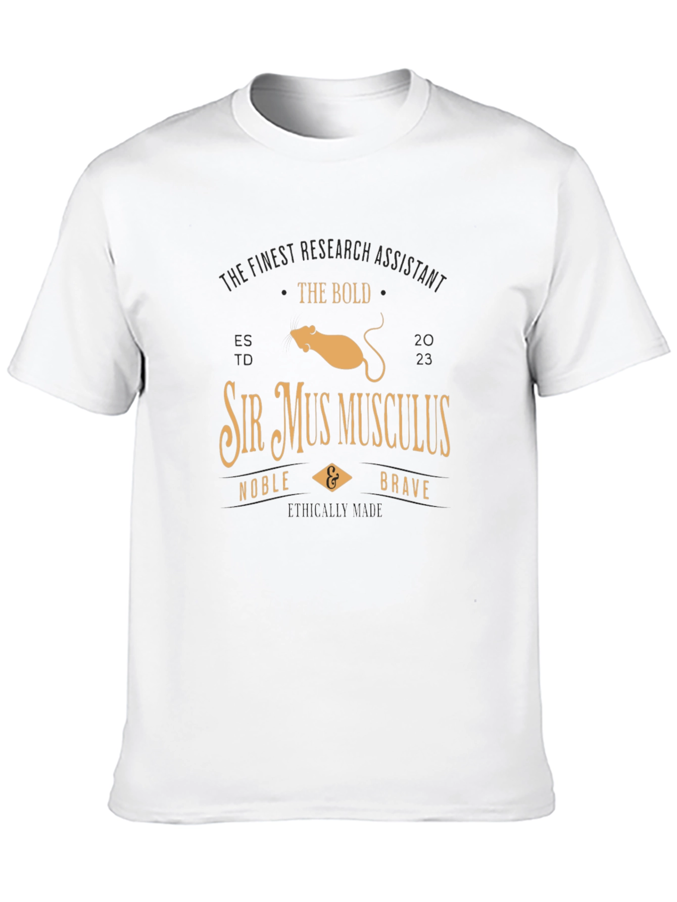 Sir Mus Musculus Research Assistant T-Shirt