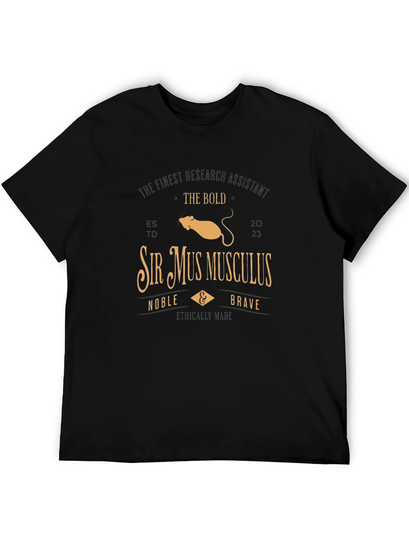 Sir Mus Musculus Research Assistant T-Shirt