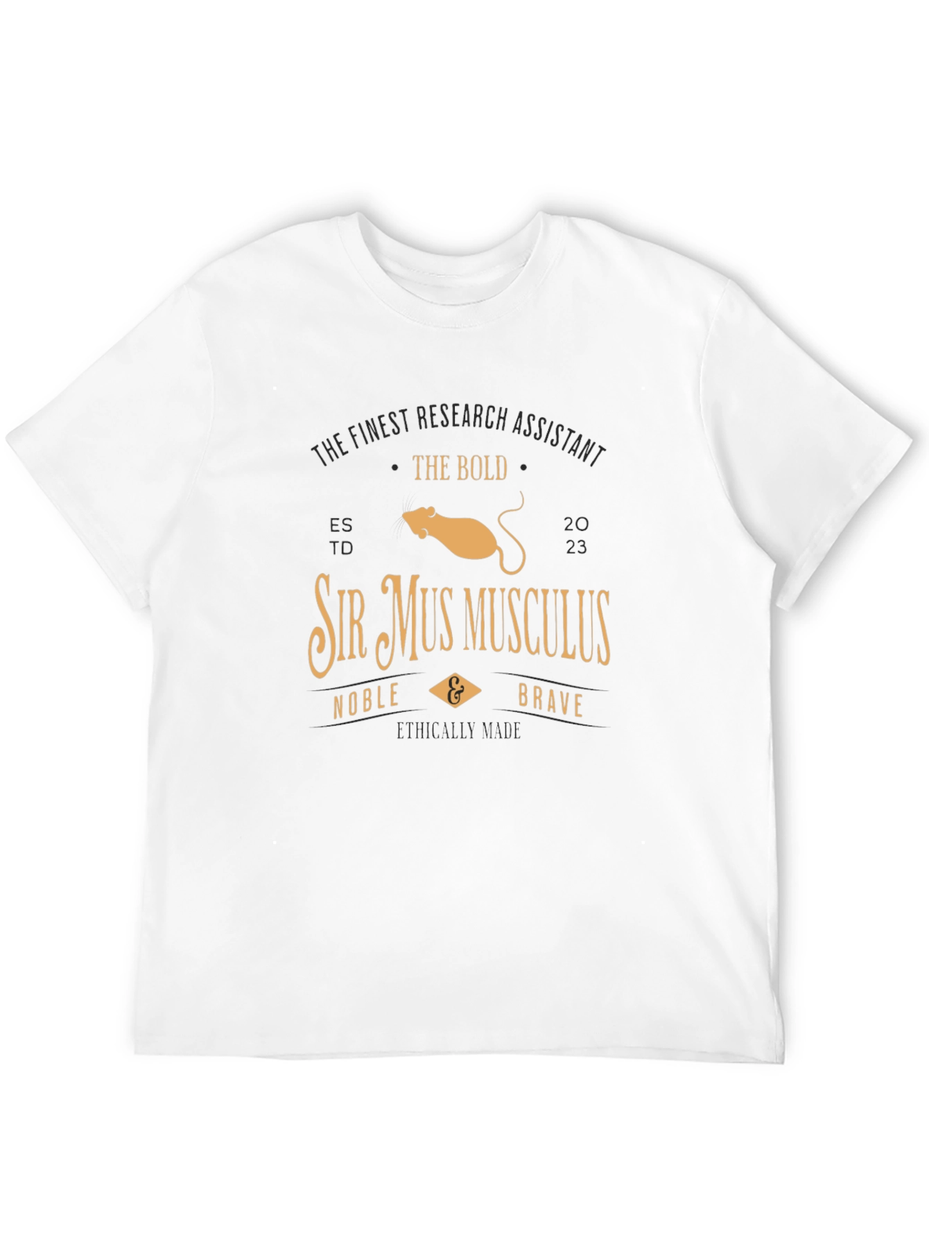 Sir Mus Musculus Research Assistant T-Shirt