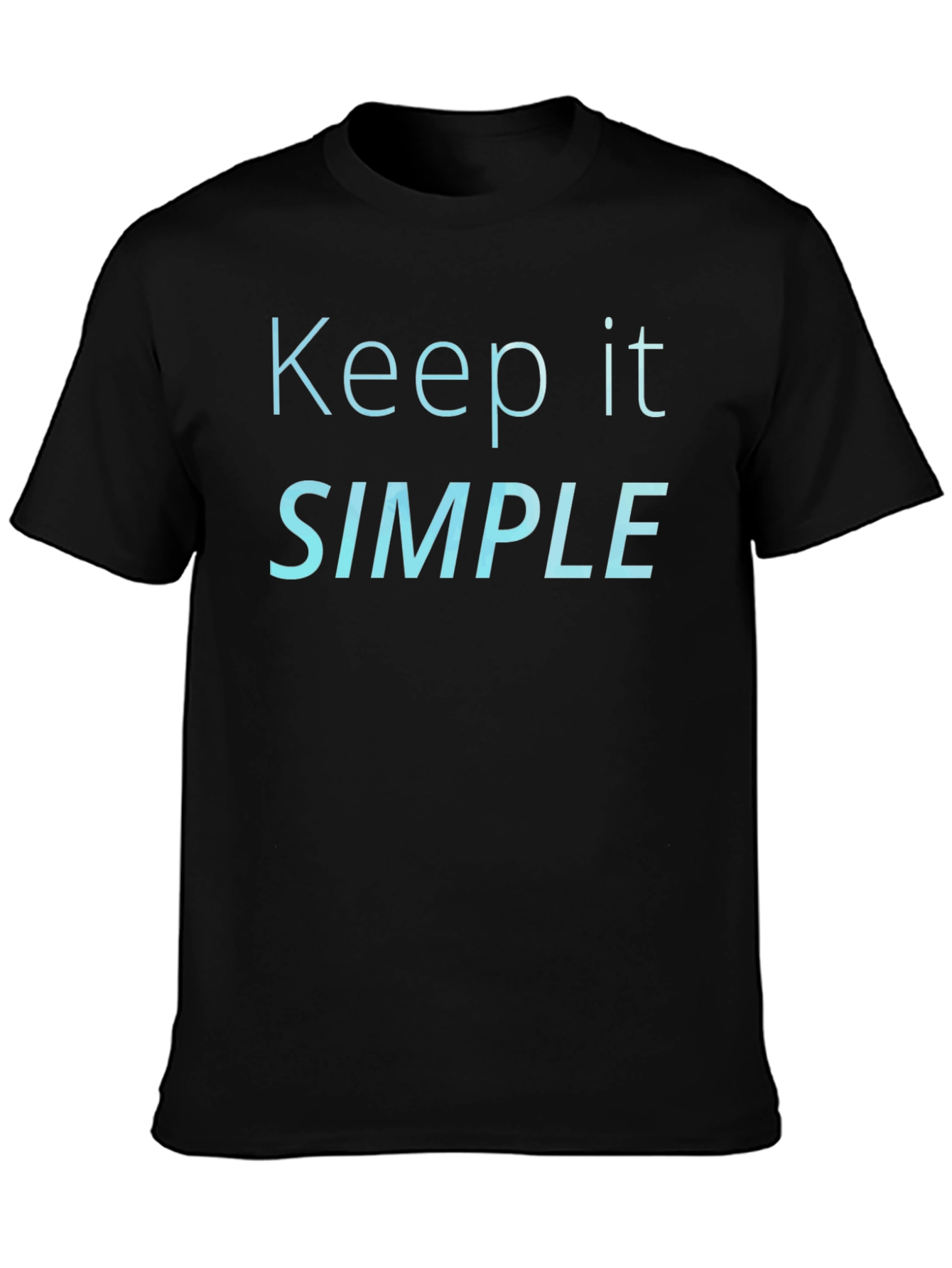 Keep It Simple Black T-Shirt