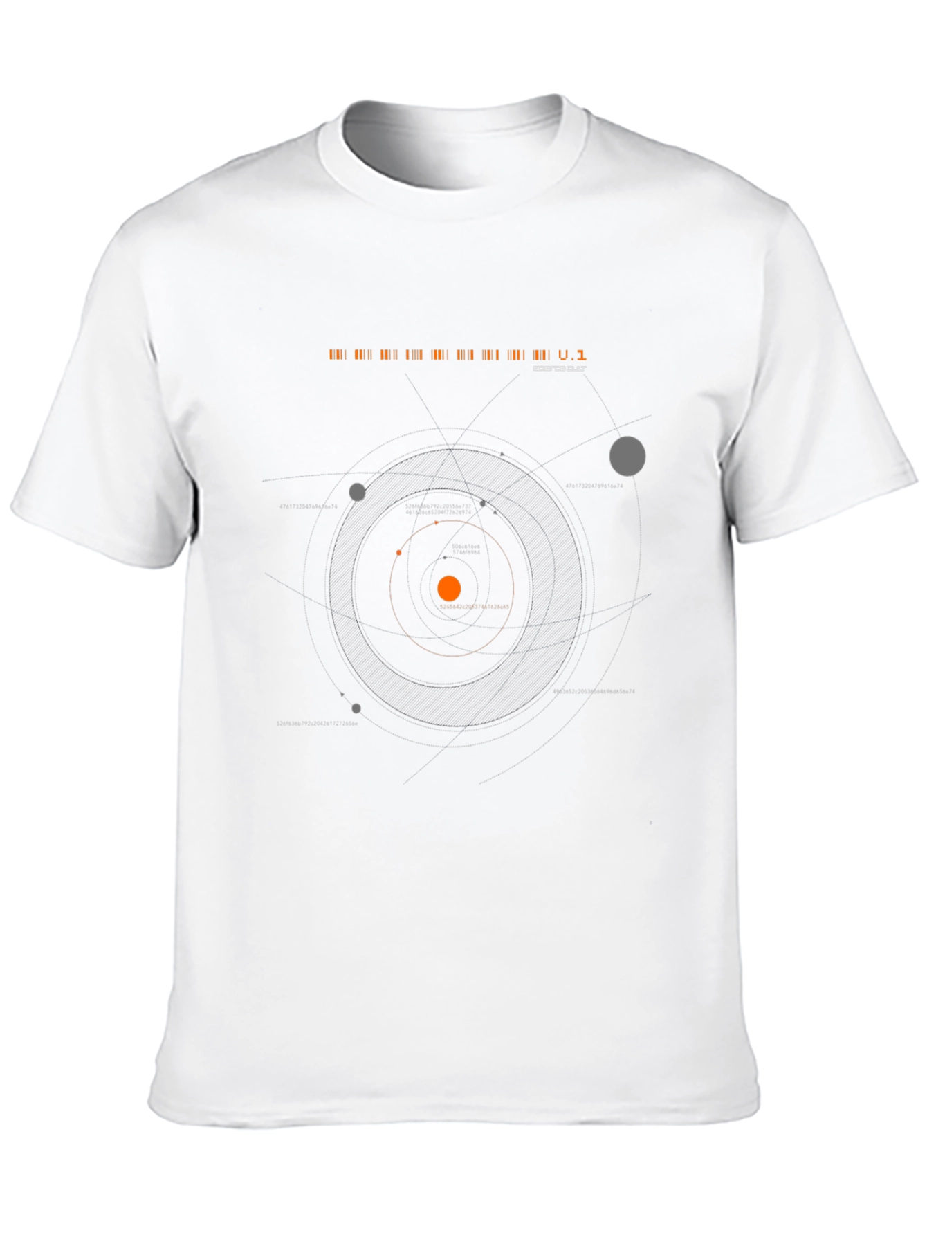 Space Orbit Black T-Shirt | Robotic Cult