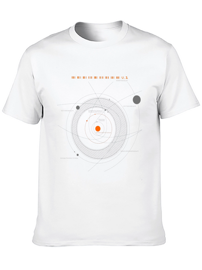 Space Orbit Black T-Shirt | Robotic Cult