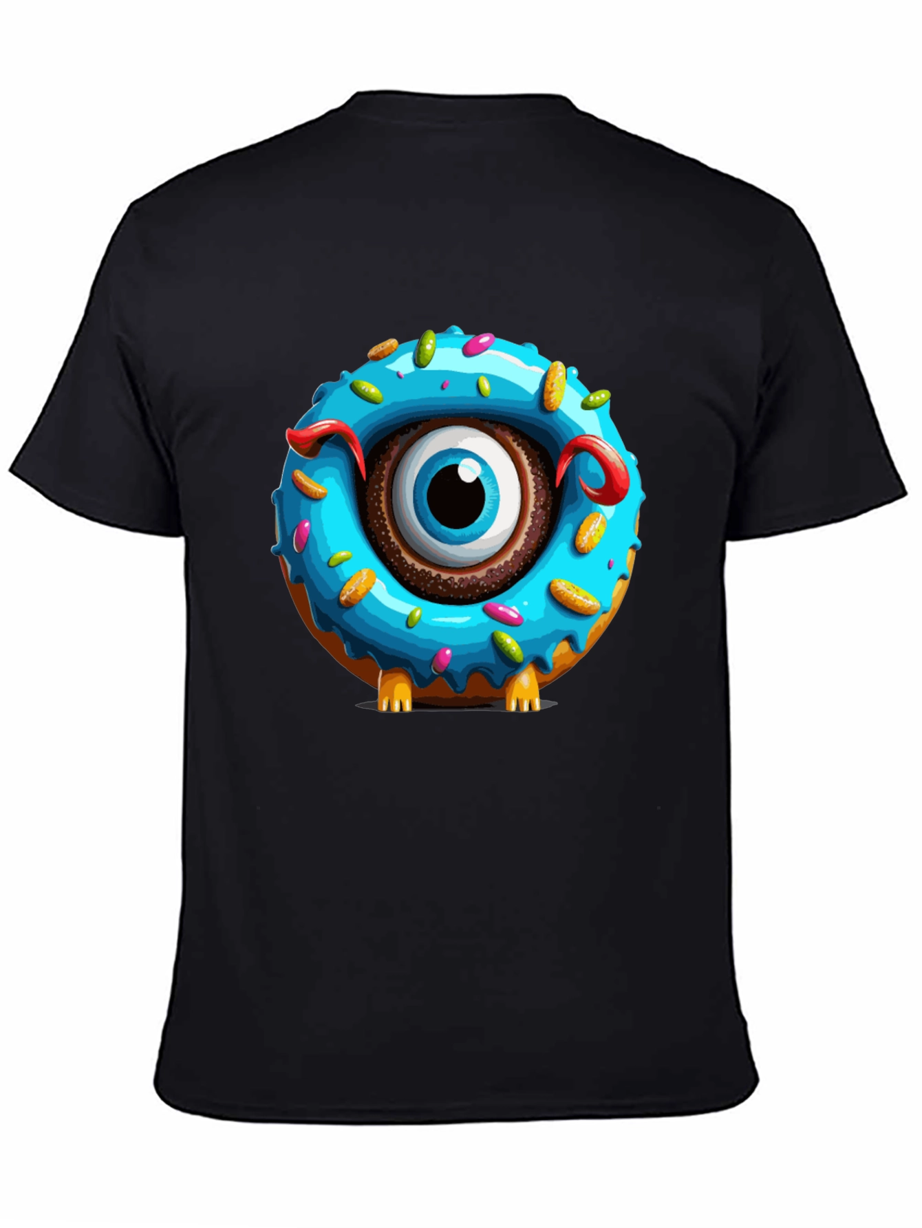 Donut Monster Graphic T-Shirt - Unique Eye-Catching Design