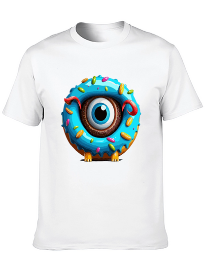 Donut Monster Graphic T-Shirt - Unique Eye-Catching Design