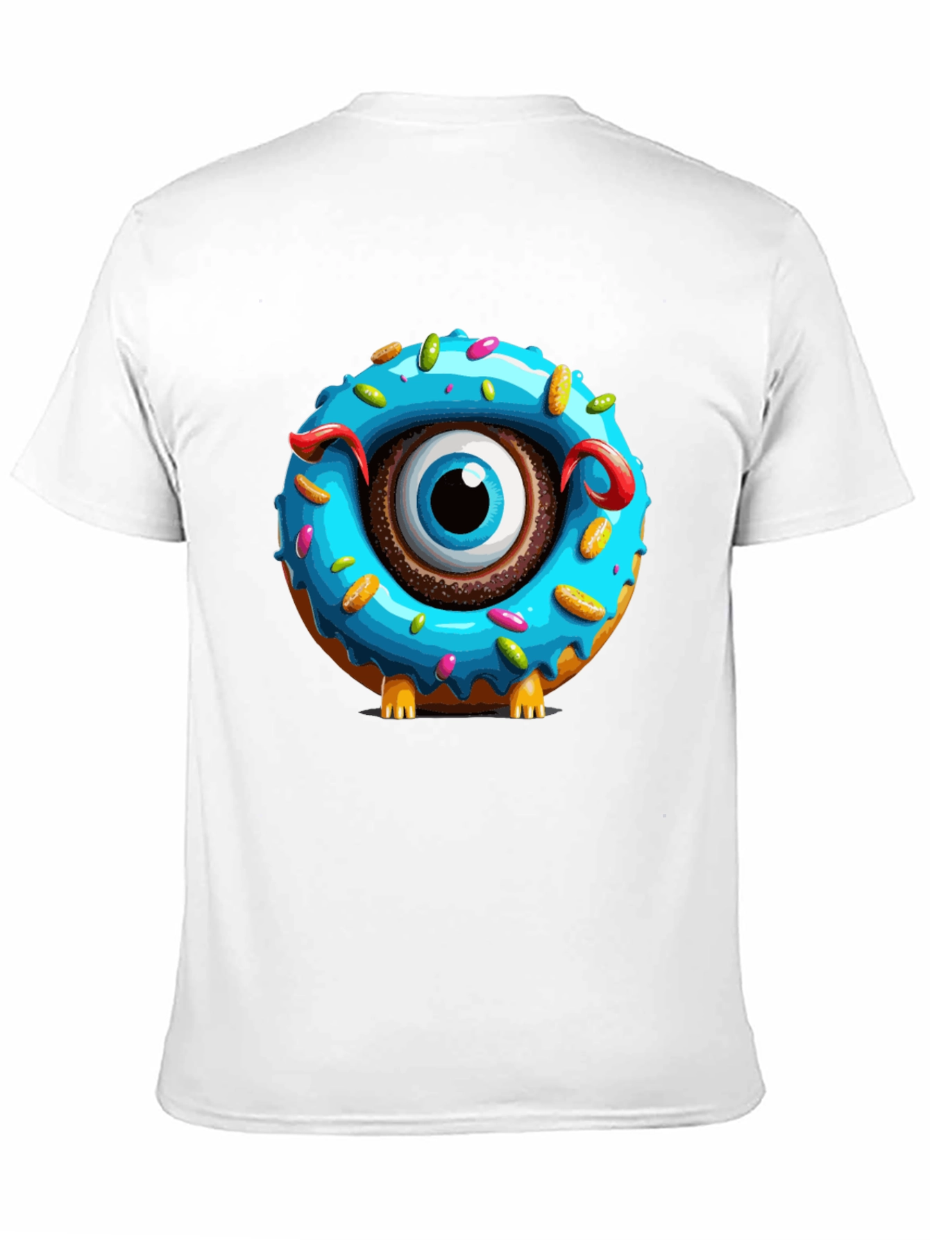 Donut Monster Graphic T-Shirt - Unique Eye-Catching Design