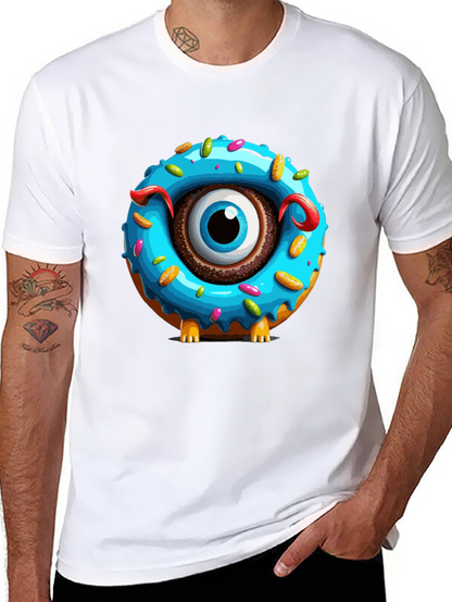 Donut Monster Graphic T-Shirt - Unique Eye-Catching Design