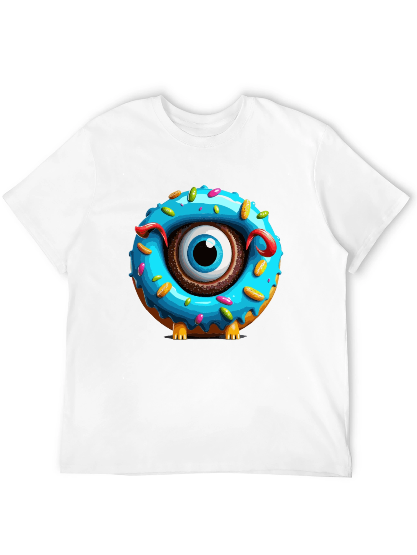 Donut Monster Graphic T-Shirt - Unique Eye-Catching Design