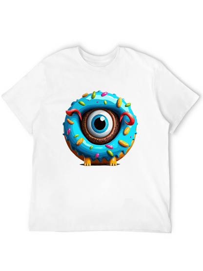 Donut Monster Graphic T-Shirt - Unique Eye-Catching Design