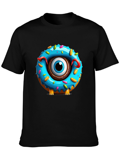 Donut Monster Graphic T-Shirt - Unique Eye-Catching Design
