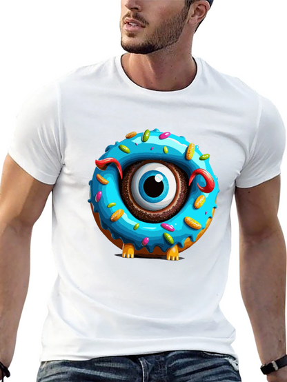 Donut Monster Graphic T-Shirt - Unique Eye-Catching Design
