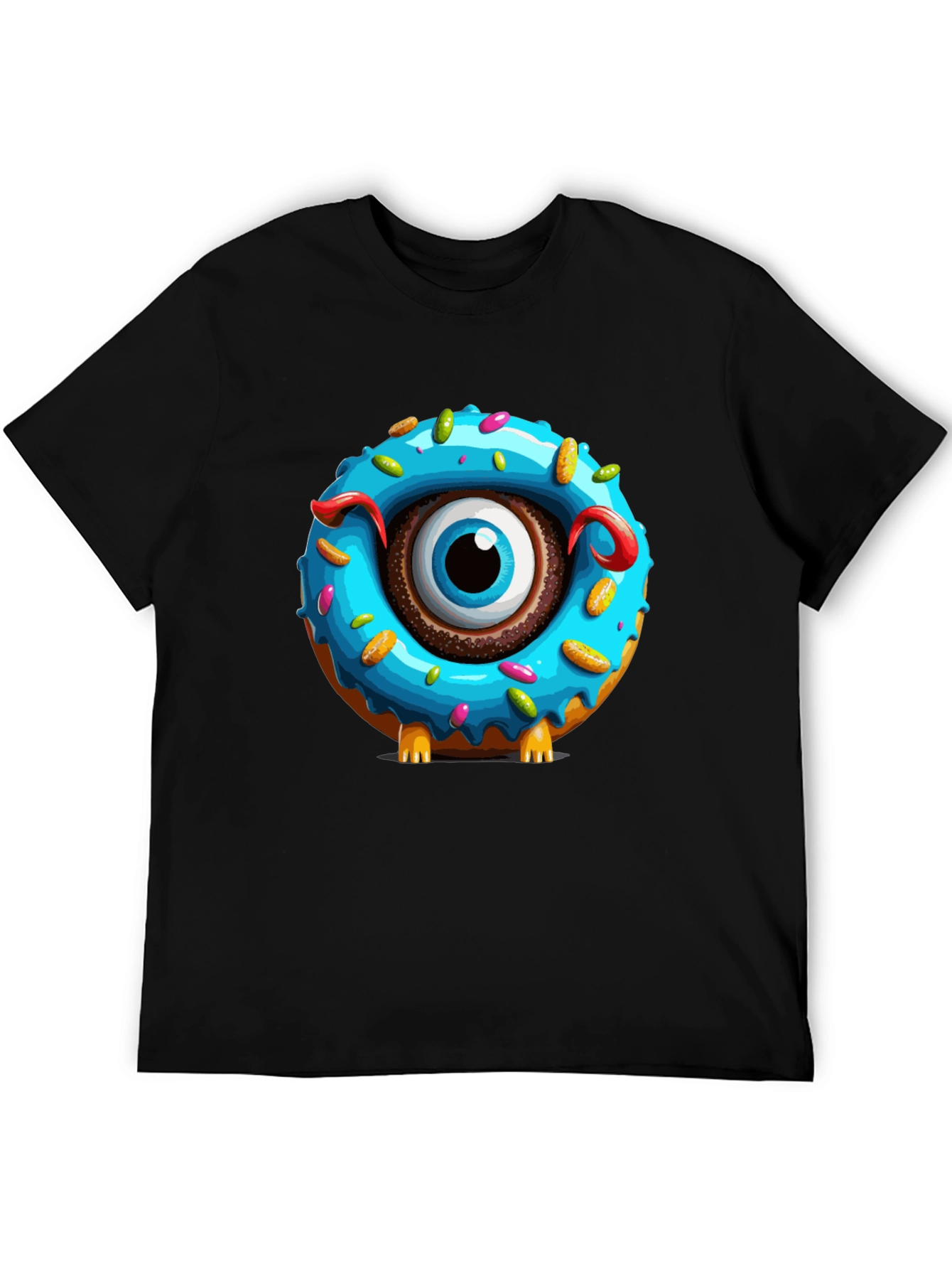 Donut Monster Graphic T-Shirt - Unique Eye-Catching Design