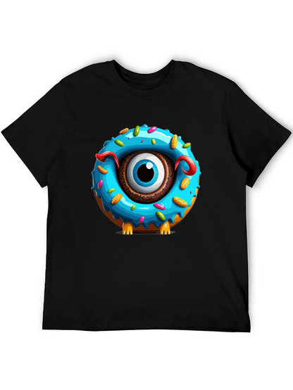 Donut Monster Graphic T-Shirt - Unique Eye-Catching Design
