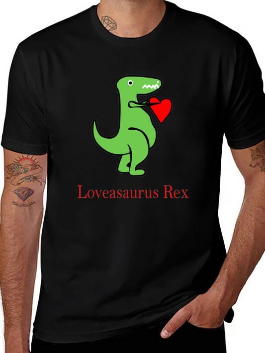 Loveasaurus Rex T-Shirt - Dinosaur Heart Tee