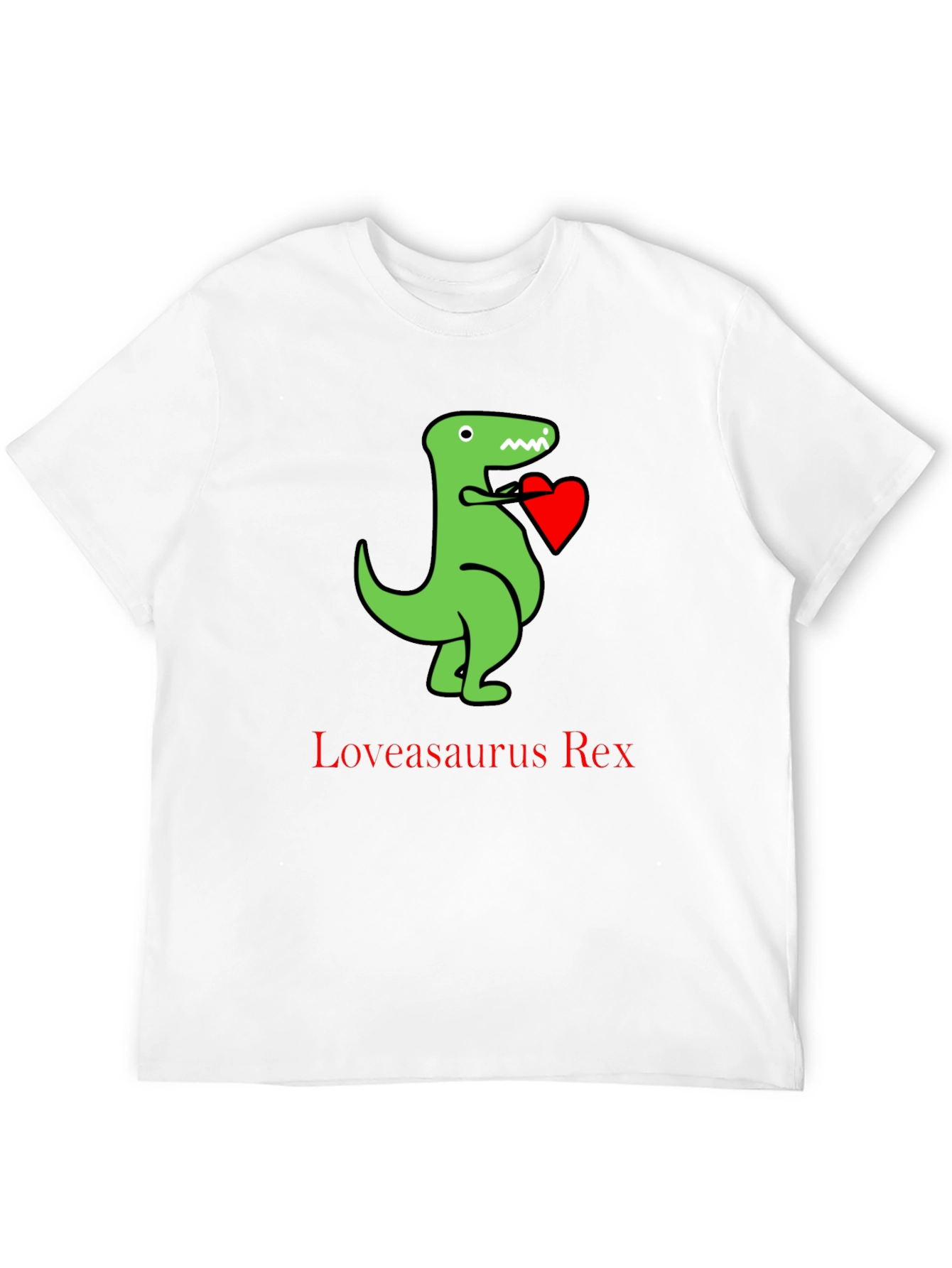 Loveasaurus Rex T-Shirt - Dinosaur Heart Tee