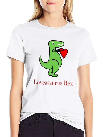 Loveasaurus Rex T-Shirt - Dinosaur Heart Tee