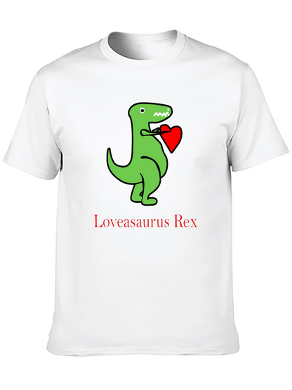 Loveasaurus Rex T-Shirt - Dinosaur Heart Tee
