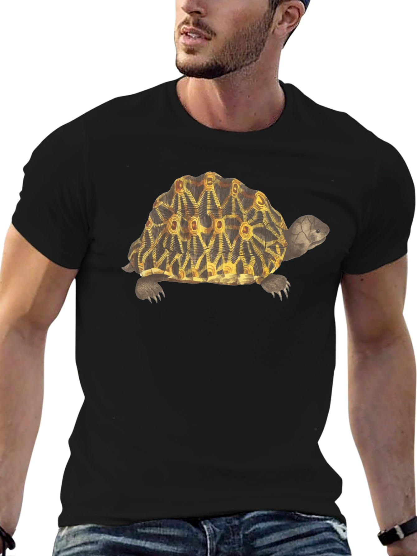 Turtle Graphic Tee - Stylish Black T-Shirt