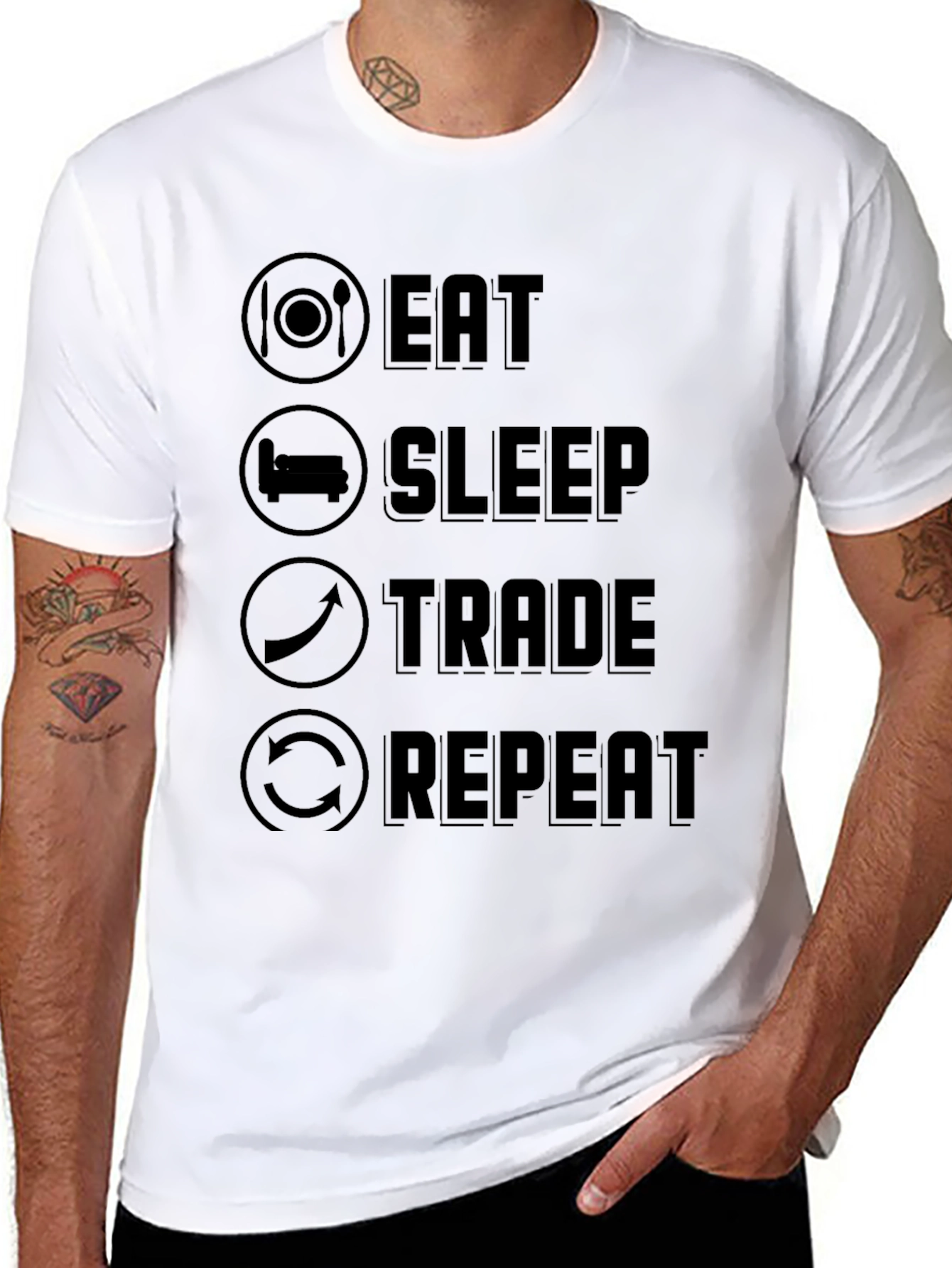 Eat Sleep Trade Repeat T-Shirt