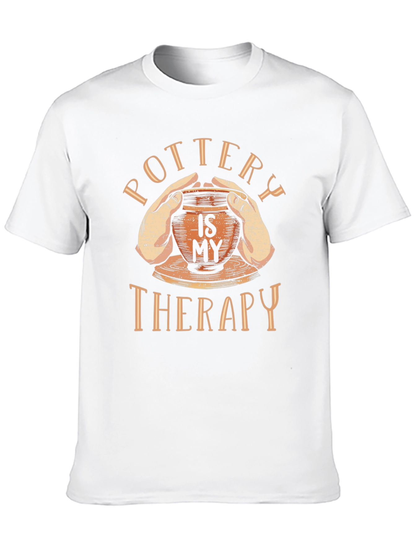 Pottery is My Therapy Black Graphic T-Shirt