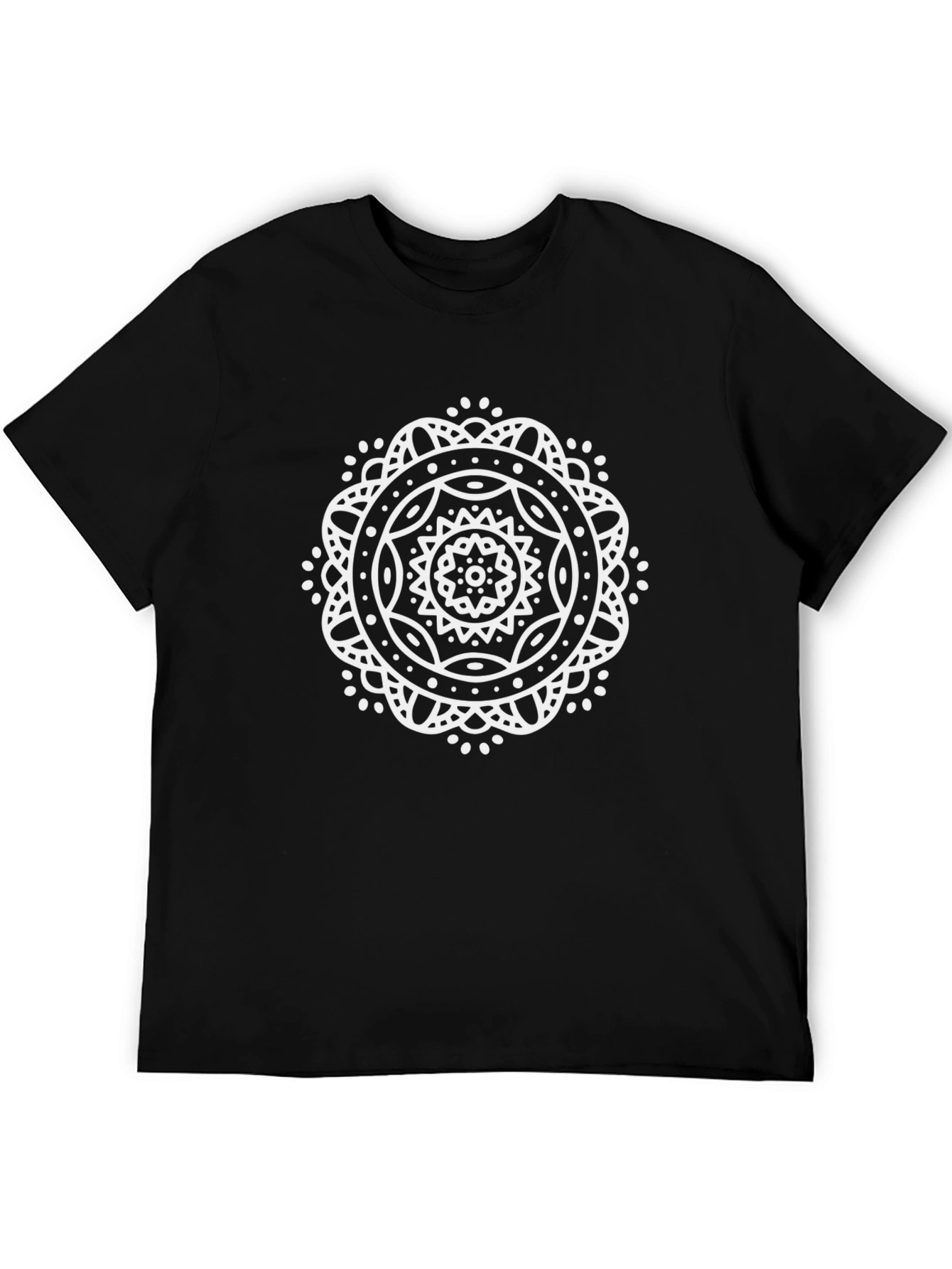 Mandala Graphic Black Tee