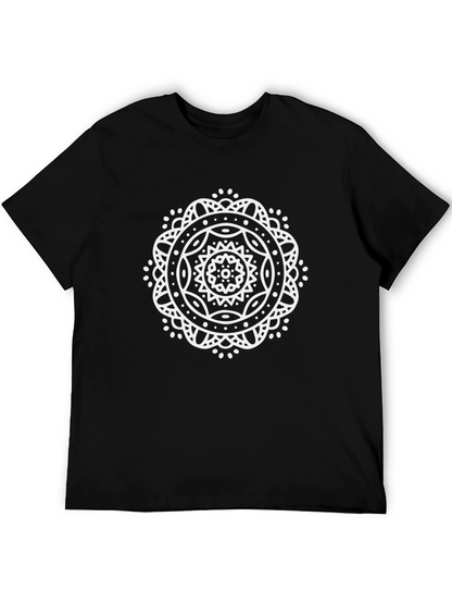 Mandala Graphic Black Tee