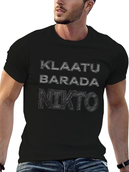 Klaatu Barada Nikto T-Shirt - Sci-Fi Fan Apparel
