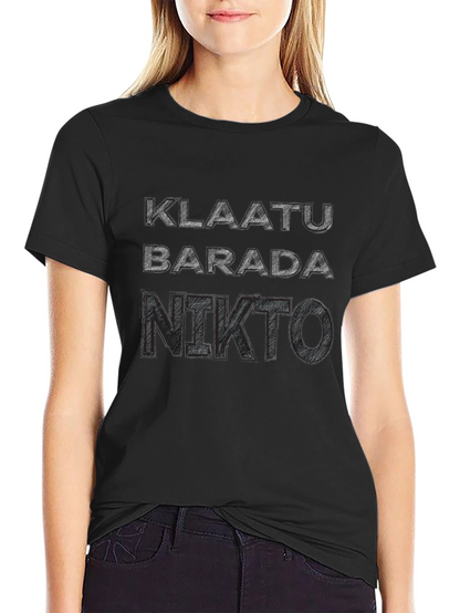 Klaatu Barada Nikto T-Shirt - Sci-Fi Fan Apparel