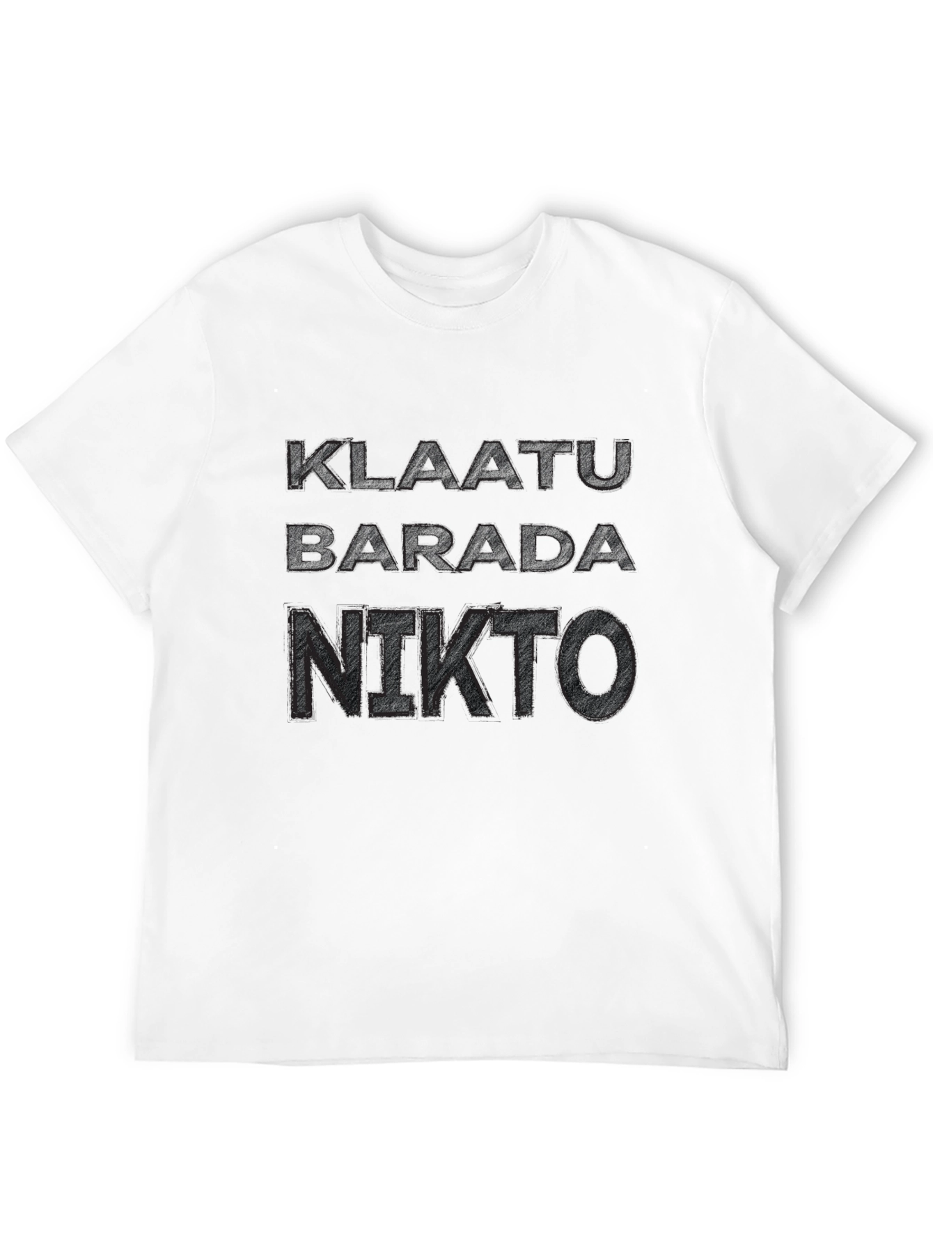 Klaatu Barada Nikto T-Shirt - Sci-Fi Fan Apparel