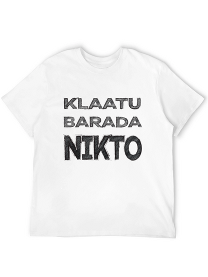 Klaatu Barada Nikto T-Shirt - Sci-Fi Fan Apparel