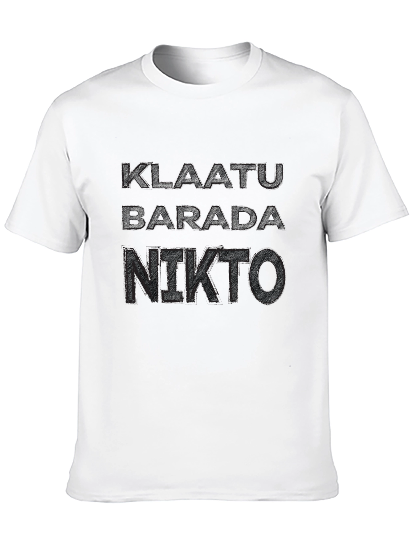 Klaatu Barada Nikto T-Shirt - Sci-Fi Fan Apparel