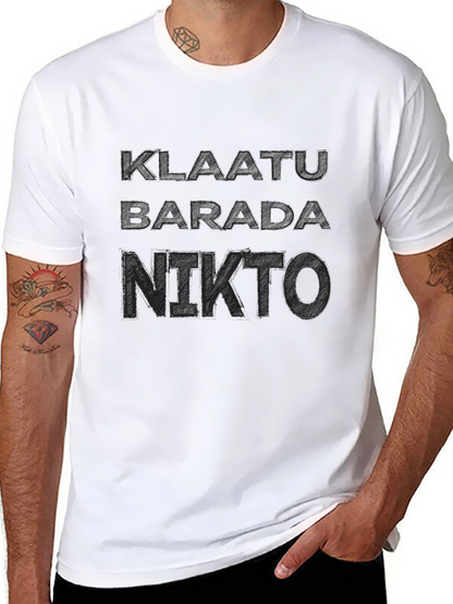 Klaatu Barada Nikto T-Shirt - Sci-Fi Fan Apparel