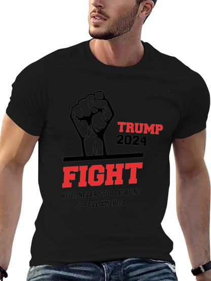 Trump 2024 Fight T-Shirt - Save America!