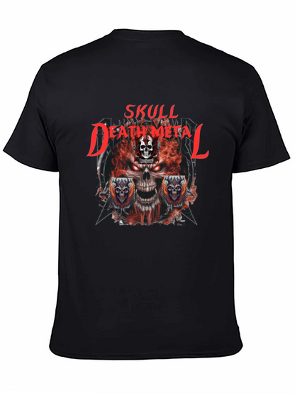 Skull Death Metal Graphic T-Shirt