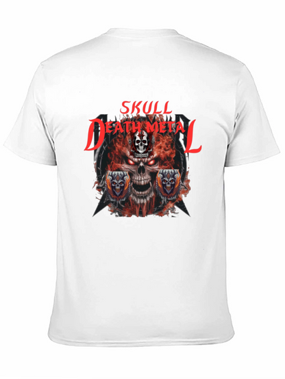 Skull Death Metal Graphic T-Shirt