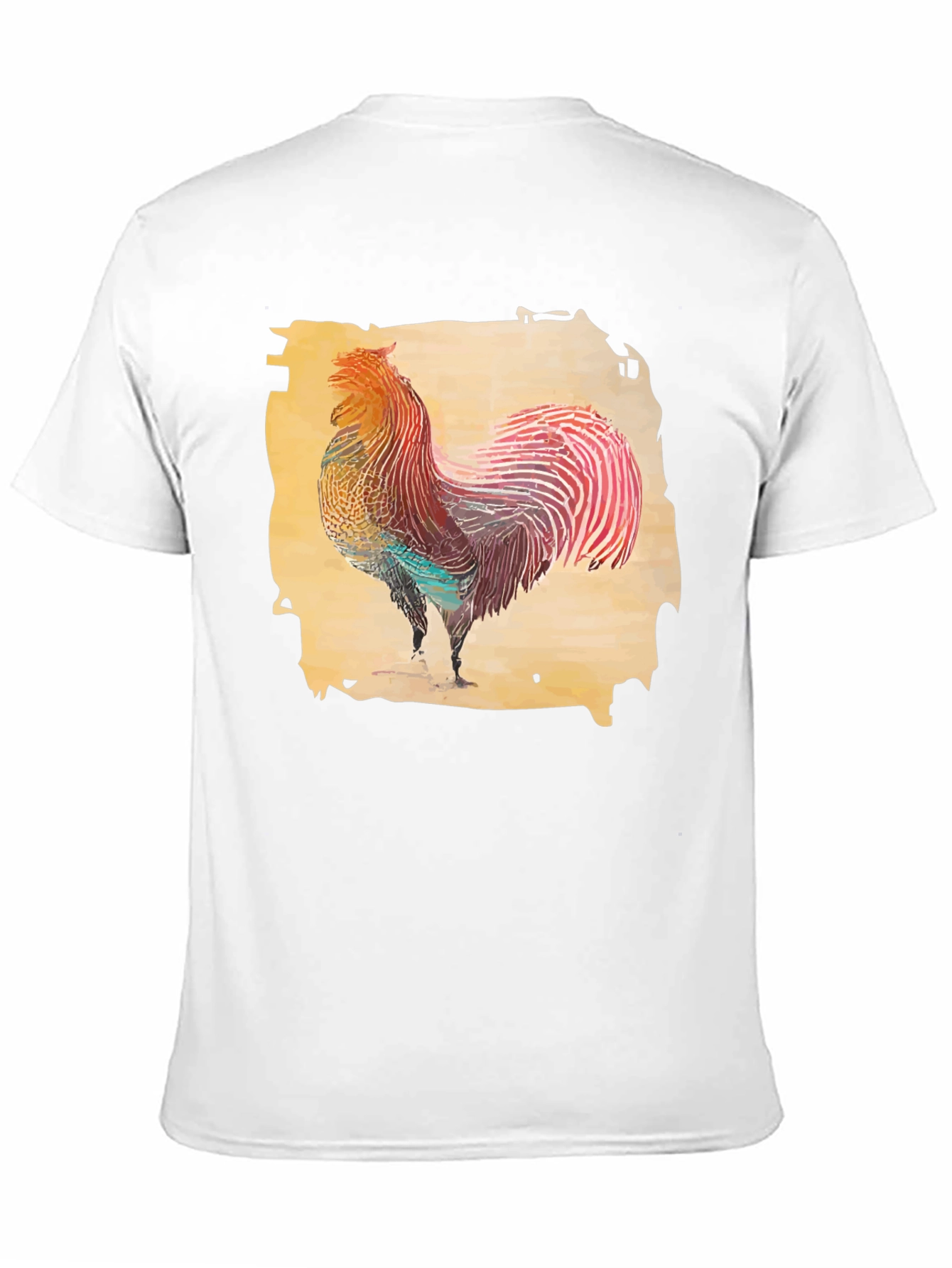 Rooster Graphic T-Shirt - Black Cotton Tee