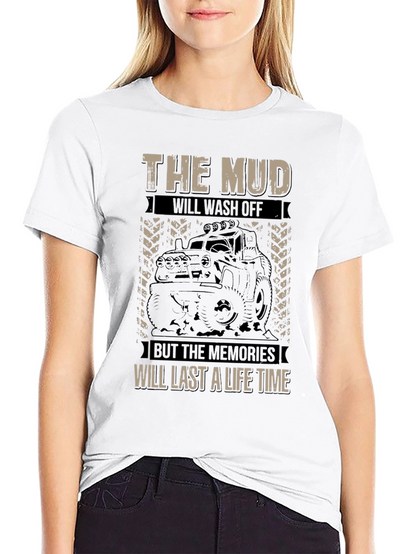 The Mud Will Wash Off Mens Black Graphic Tee