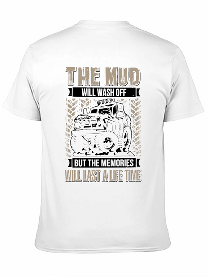 The Mud Will Wash Off Mens Black Graphic Tee