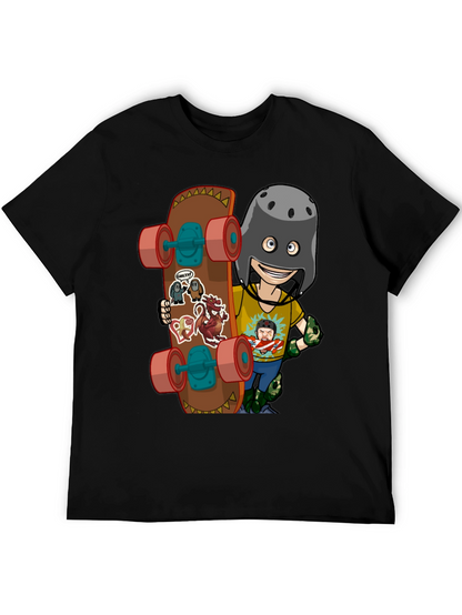 Skateboarding Cartoon T-Shirt