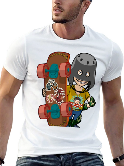 Skateboarding Cartoon T-Shirt