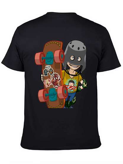 Skateboarding Cartoon T-Shirt