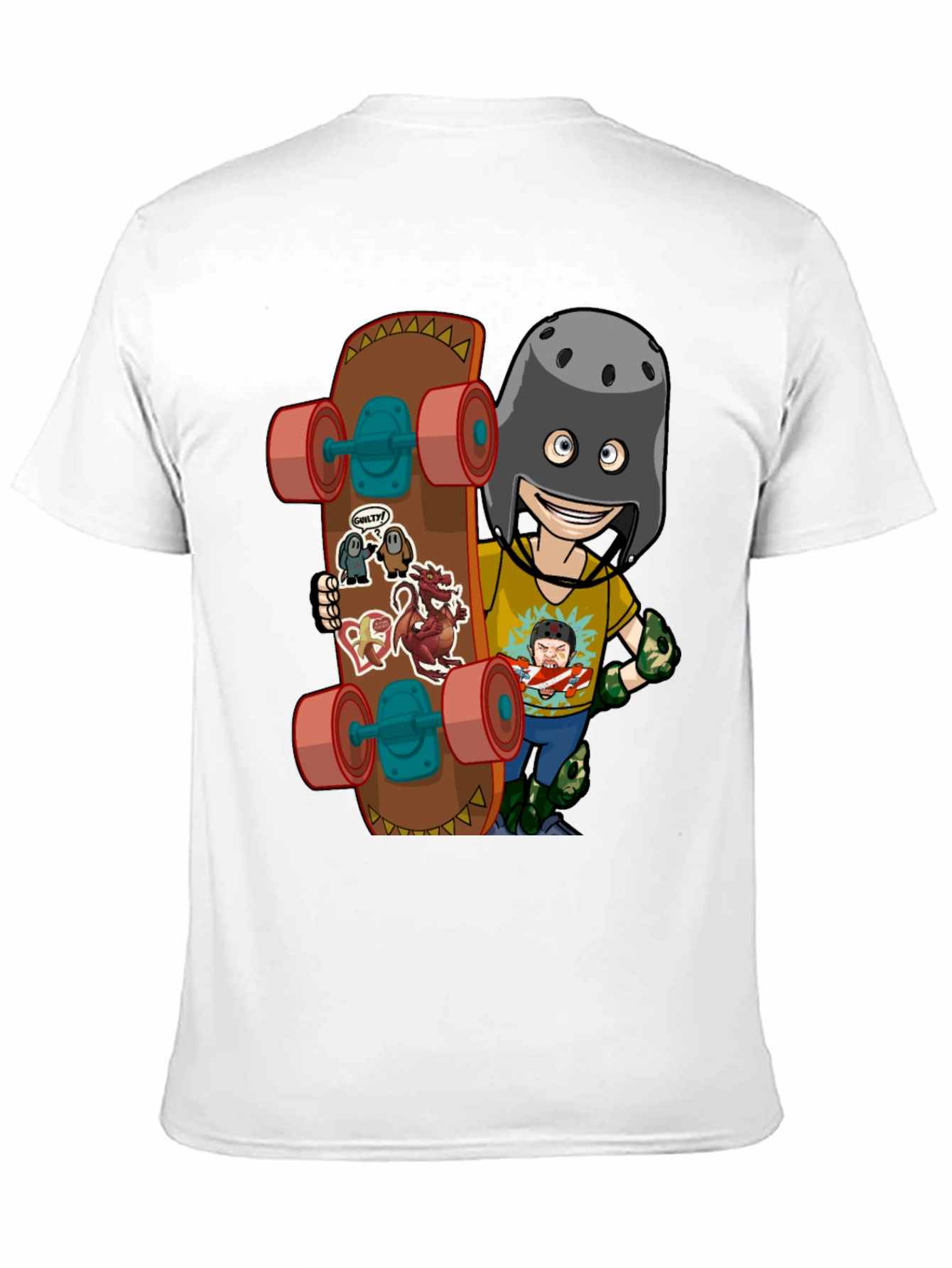 Skateboarding Cartoon T-Shirt