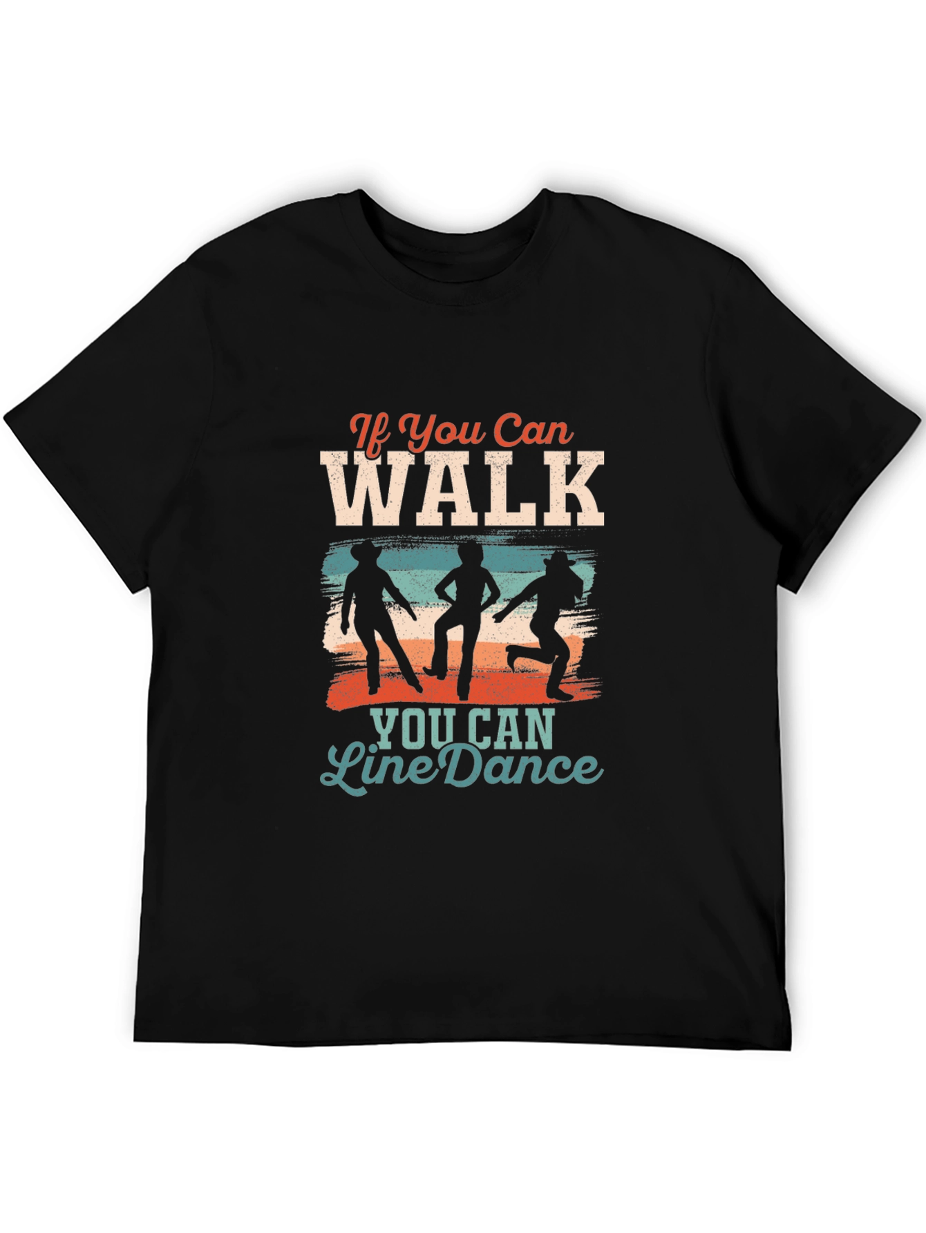 Line Dance Graphic Tee - Walk Then Dance!