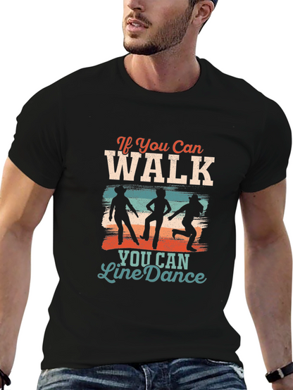 Line Dance Graphic Tee - Walk Then Dance!
