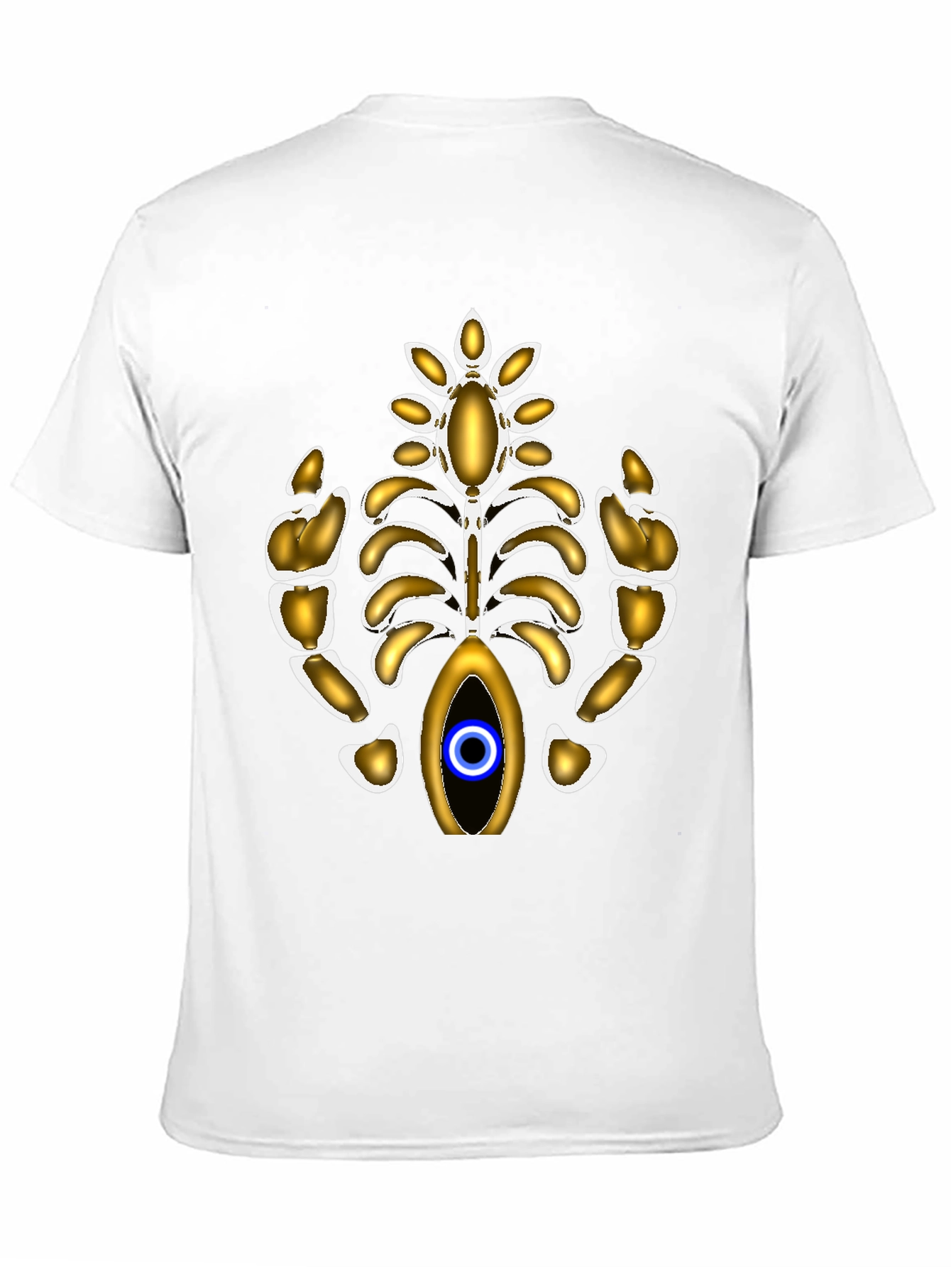 Eye-Catching Metallic Ribcage Graphic Tee