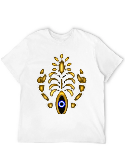 Eye-Catching Metallic Ribcage Graphic Tee