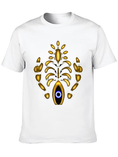 Eye-Catching Metallic Ribcage Graphic Tee