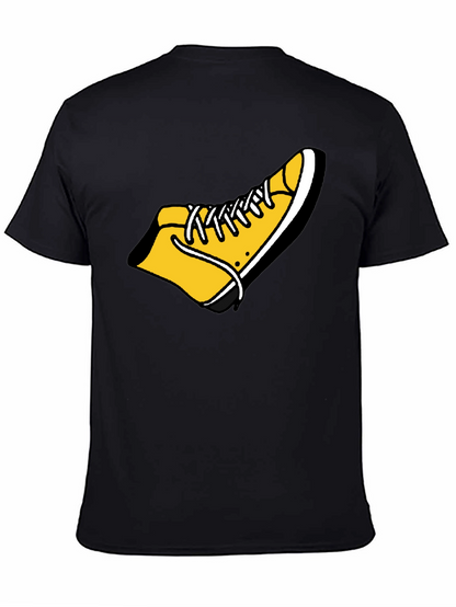 Shoe Graphic Tee - Funky Black Cotton T-Shirt