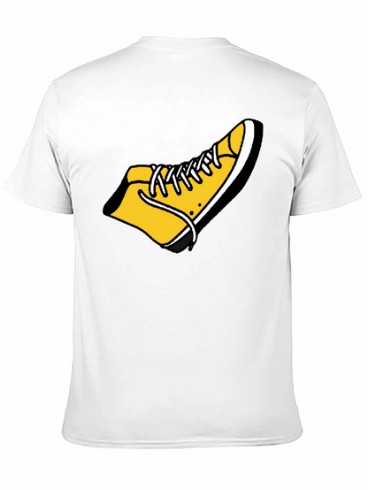 Shoe Graphic Tee - Funky Black Cotton T-Shirt