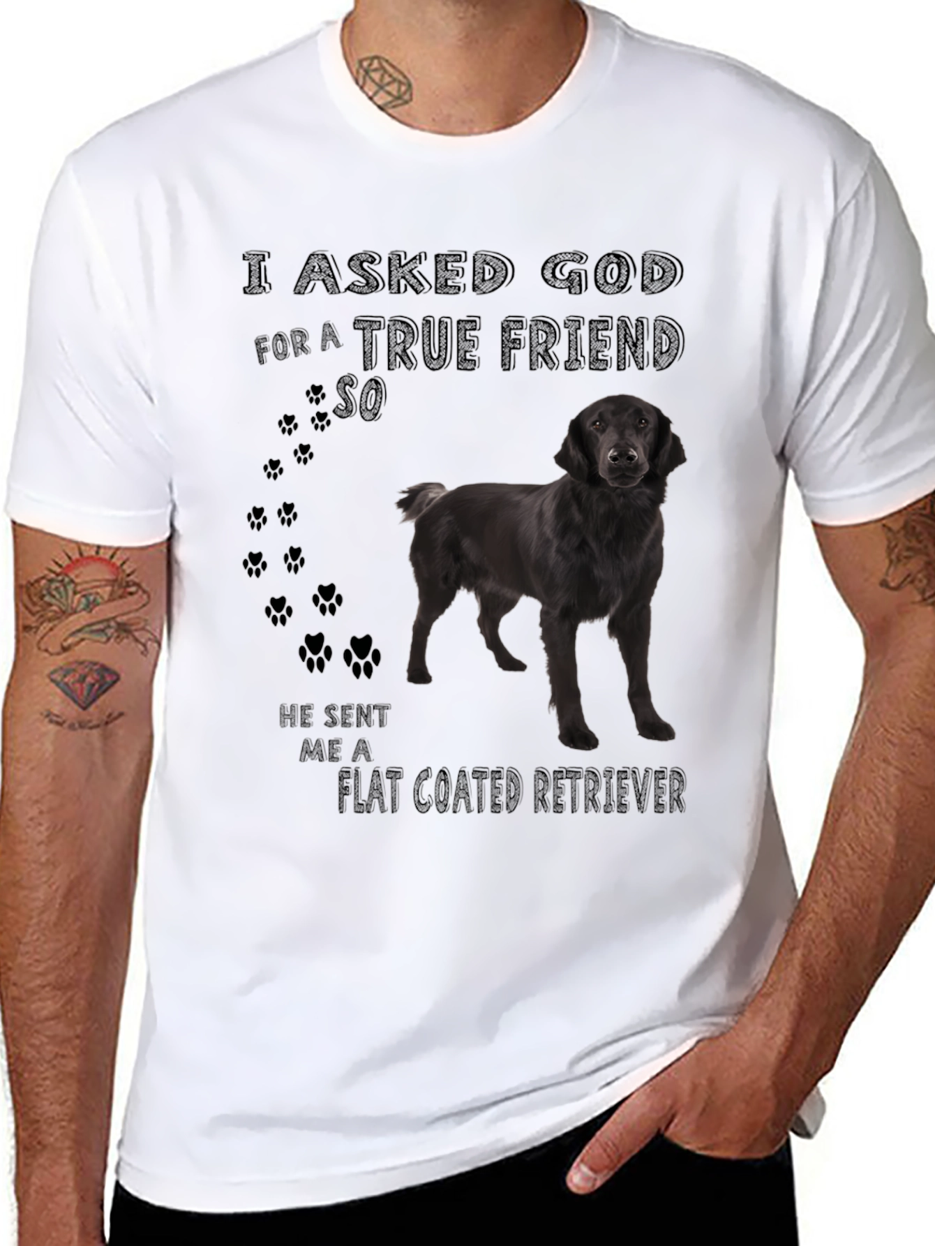Flat Coated Retriever Dog T-Shirt