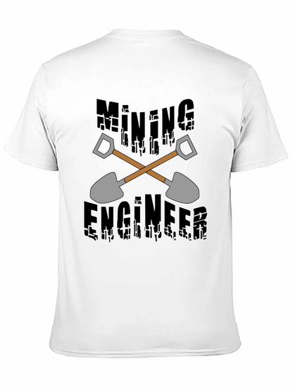Mining Engineer Graphic T-Shirt - Black Crew Neck